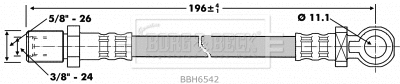Tuyau d'embrayage BORG & BECK BBH6542