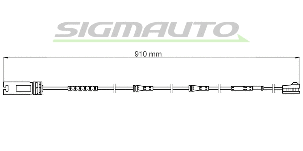 Contact d'avertissement, usure des plaquettes de frein SIGMAUTO WI0698