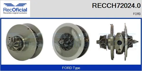 Groupe carter, turbocompresseur RECOFICIAL RECCH72024.0