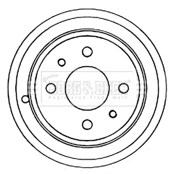 Tambour de frein BORG & BECK BBR7086