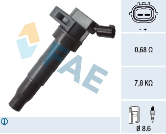 Bobine d'allumage FAE 80341