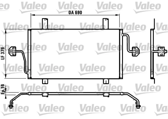 Condenseur, climatisation VALEO 817065