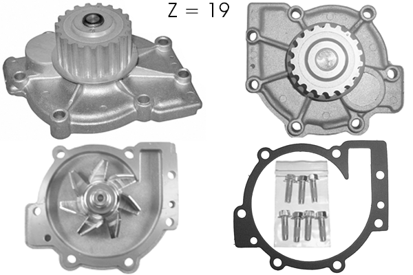 Pompe à eau, refroidissement du moteur TECDRIVE TPAE0158