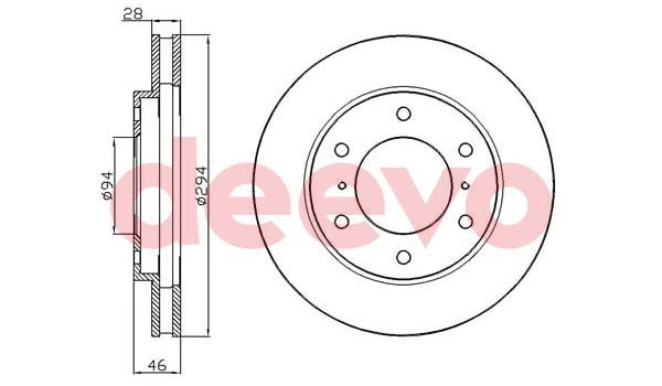 Disque de frein DEEVO BD21260