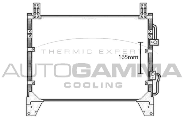 Condenseur, climatisation AUTOGAMMA 107974