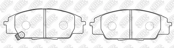 Kit de plaquettes de freins de haute performance NiBK PN8423S