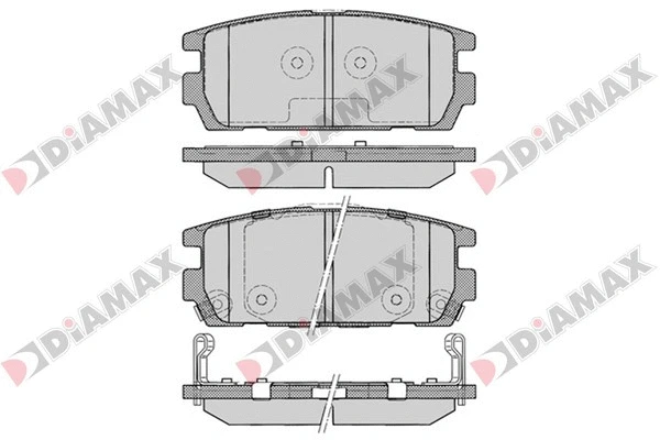 Kit de plaquettes de frein, frein à disque DIAMAX N09400