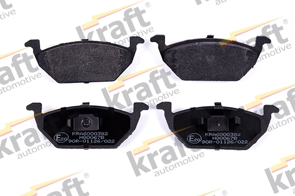 Kit de plaquettes de frein, frein à disque KRAFT AUTOMOTIVE 6000382