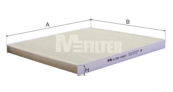 Filtre, air de l'habitacle MFILTER K 9023