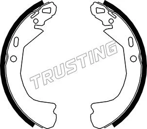 Jeu de mâchoires de frein TRUSTING 027.006
