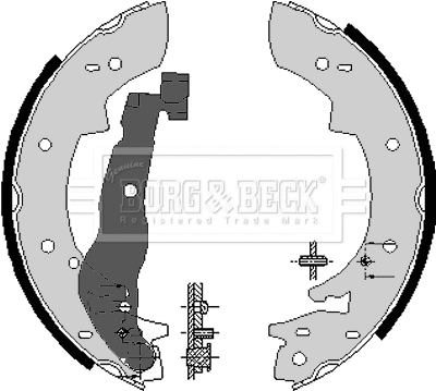 Jeu de mâchoires de frein BORG & BECK BBS6074