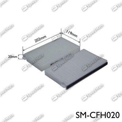 Filtre, air de l'habitacle SpeedMate SM-CFH020