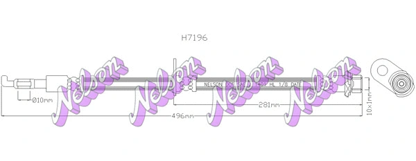 Flexible de frein KAWE H7196
