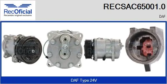 Compresseur, climatisation RECOFICIAL RECSAC65001.0