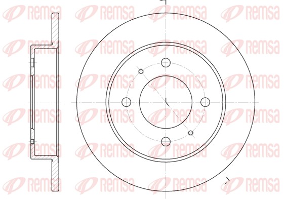 Disque de frein REMSA 6627.00