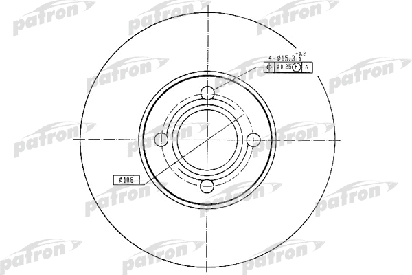 Disque de frein PATRON PBD1526