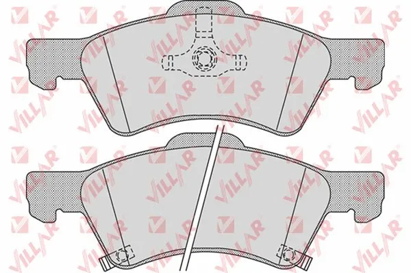 Kit de plaquettes de frein, frein à disque VILLAR 626.1006