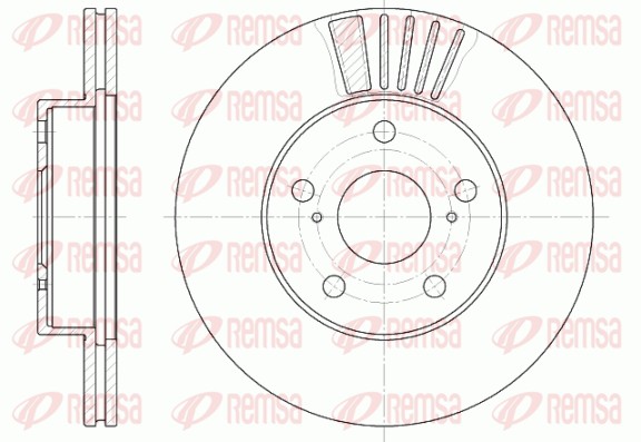 Disque de frein REMSA 6582.10
