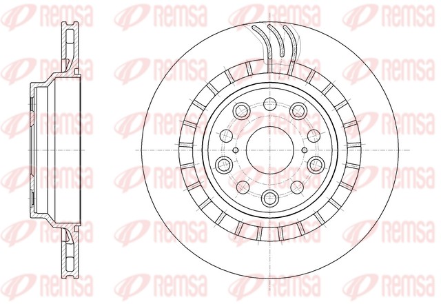 Disque de frein REMSA 61879.11