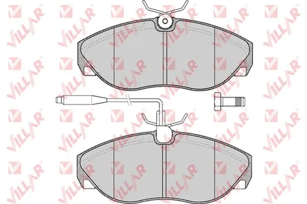 Kit de plaquettes de frein, frein à disque VILLAR 626.0493
