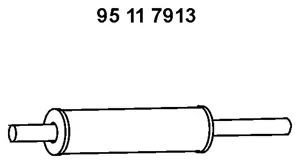Silencieux avant EBERSPÄCHER 95 11 7913