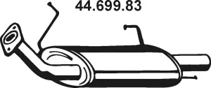 Silencieux arrière EBERSPÄCHER 44.699.83