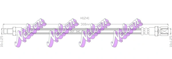 Flexible de frein KAWE H1241