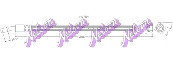 Flexible de frein KAWE H6754