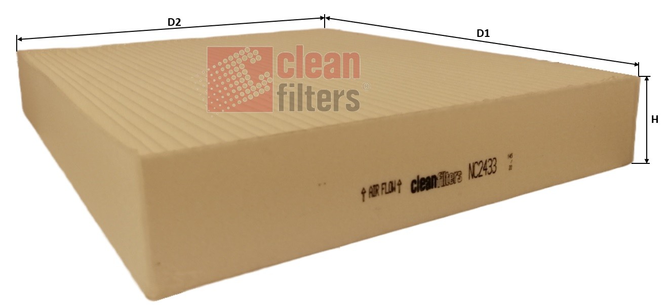 Filtre, air de l'habitacle CLEAN FILTERS NC2433