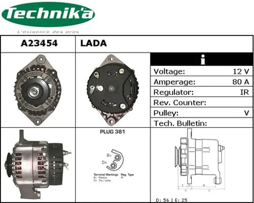 Alternateur Technika A23454