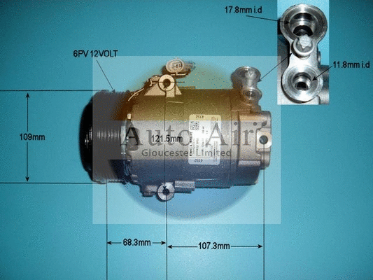Compresseur, climatisation AUTO AIR GLOUCESTER 14-9664