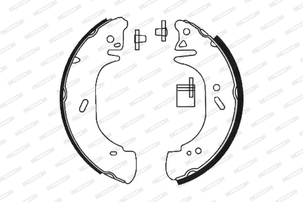Jeu de mâchoires de frein FERODO FSB618