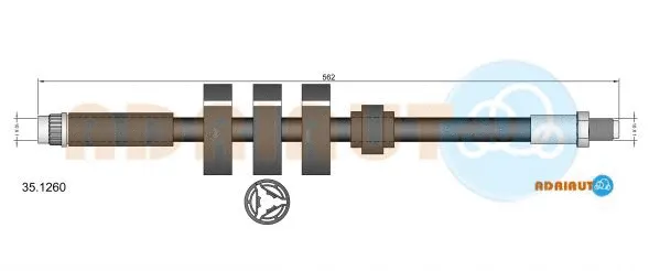 Flexible de frein ADRIAUTO 35.1260