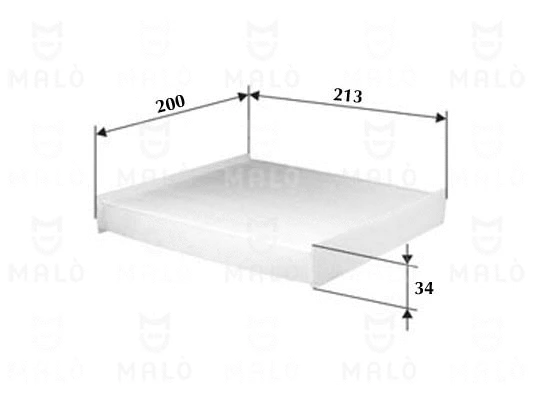 Filtre, air de l'habitacle AKRON-MALÒ 1532051