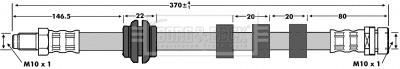 Flexible de frein BORG & BECK BBH6753
