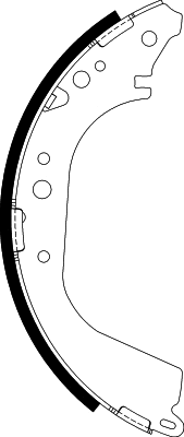 Jeu de mâchoires de frein NISSHINBO NS1005