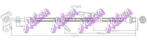Flexible de frein KAWE H7309