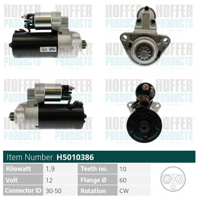 Démarreur HOFFER H5010386