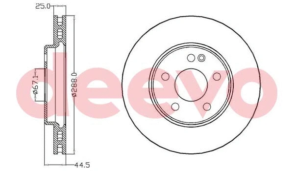Disque de frein DEEVO BD20060