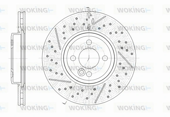Disque de frein WOKING D62543.10