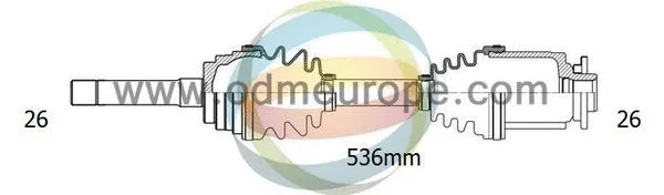 Arbre de transmission 4X4 ESTANFI EST-18-051170