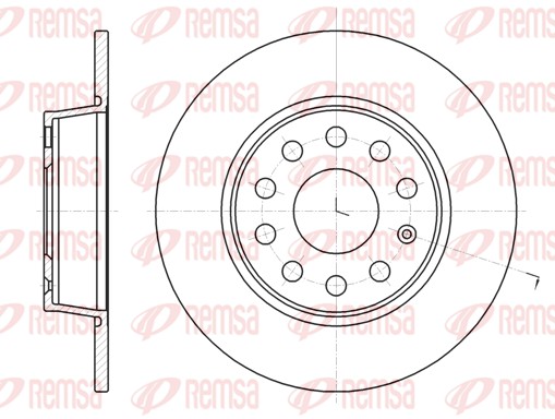 Disque de frein REMSA 61340.00