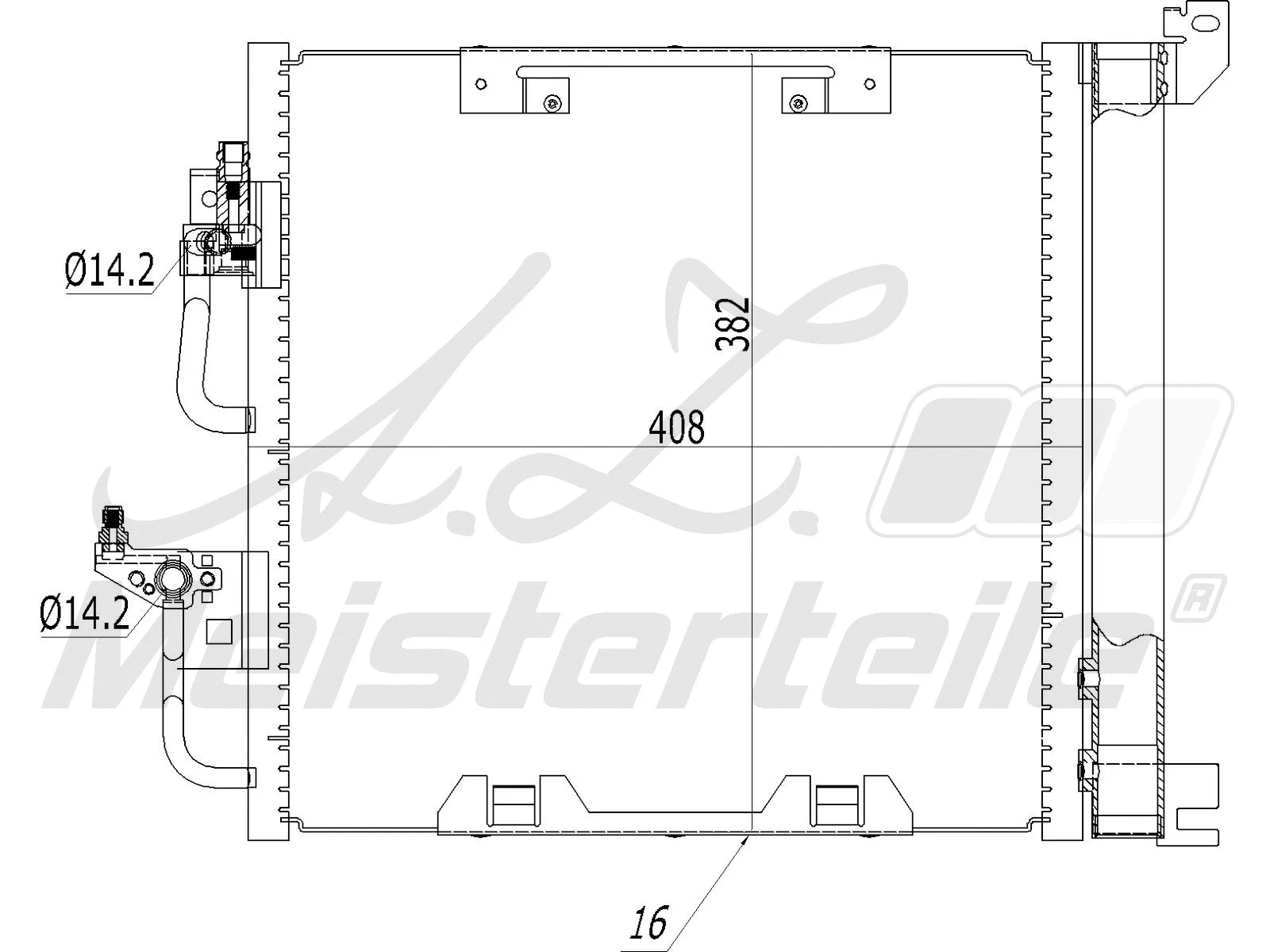 Condenseur, climatisation A.Z. Meisterteile AZMT-45-030-1031