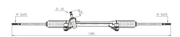 Crémaillère de direction GENERAL RICAMBI WW4033