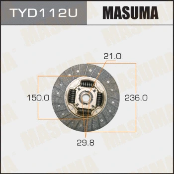 Disque d'embrayage MASUMA TYD112U