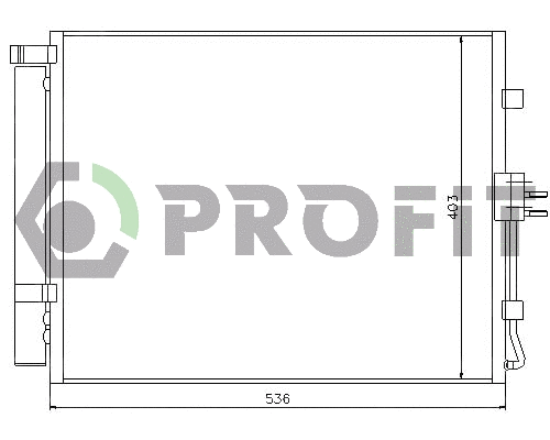 Condenseur, climatisation PROFIT PR 1312C3