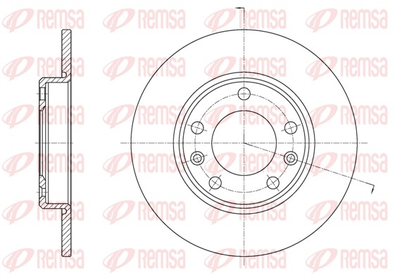 Disque de frein REMSA 61585.00
