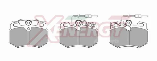 Kit de plaquettes de frein, frein à disque AP XENERGY X40209