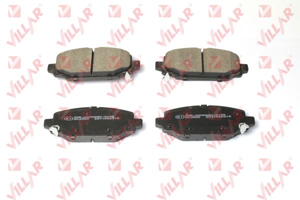 Kit de plaquettes de frein, frein à disque VILLAR 626.2315