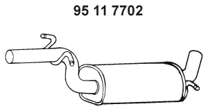 Silencieux central EBERSPÄCHER 95 11 7702